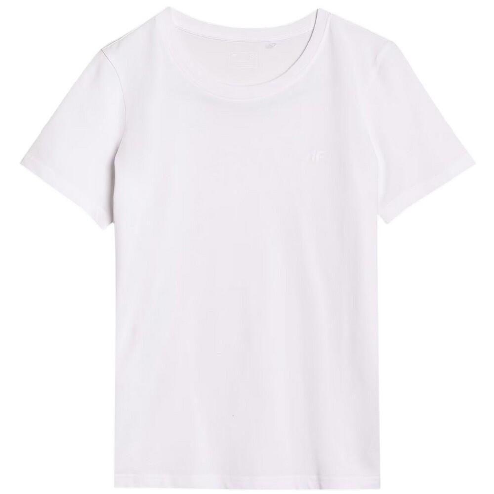 4f - Tshirt F2356 Femme (blanc) - T-shirt Manches Courtes - Blanc - Decathlon