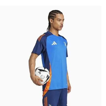 Heren Tiro 24 Wedstrijd Adidas Training Tshirt (Blauw)