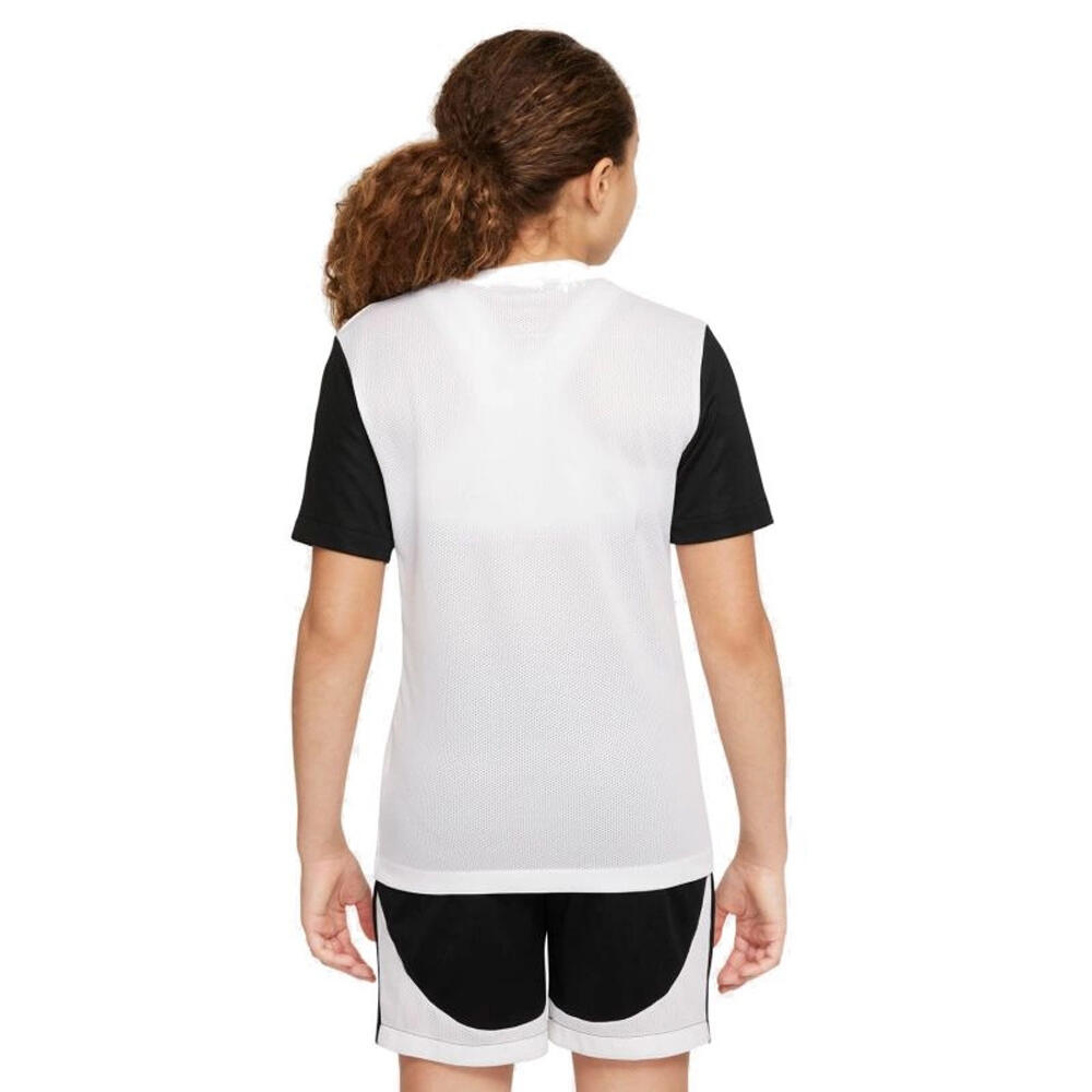 Camiseta Tiempo Premier II de DriFIT para Niños/Niñas Blanco, Negro 2/4