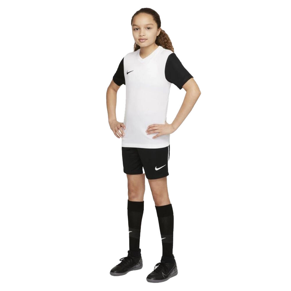 Camiseta Tiempo Premier II de DriFIT para Niños/Niñas Blanco, Negro 4/4