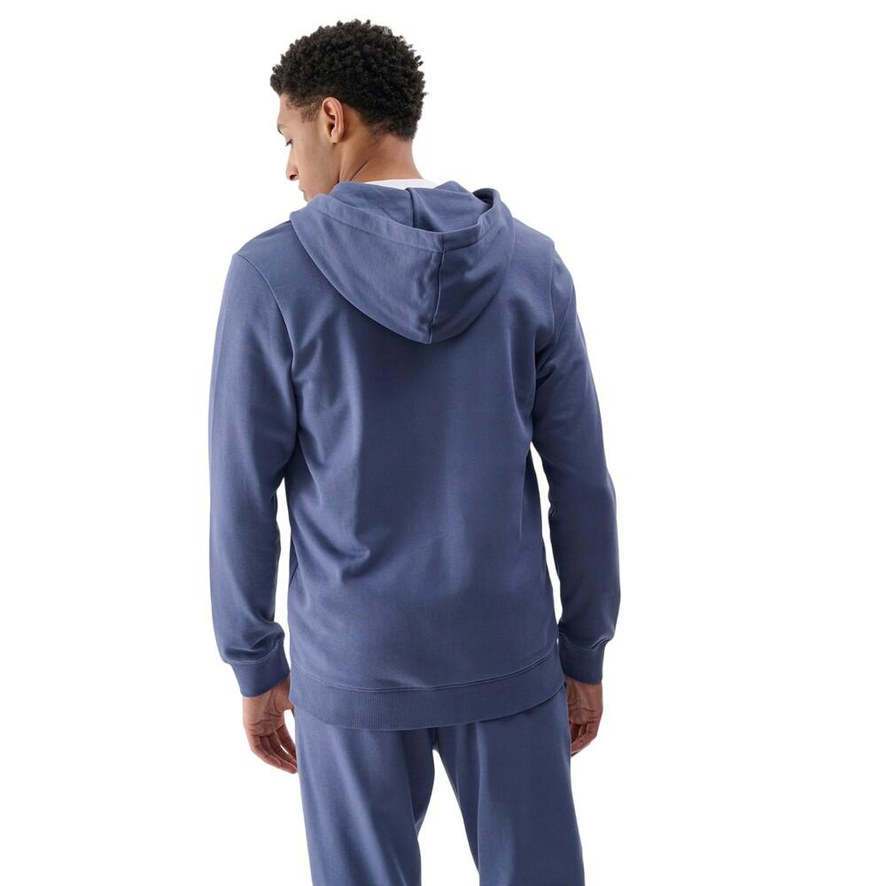 Heren WMM00TSWSM1768 Hoodie met volledige rits (Blauw) 3/5