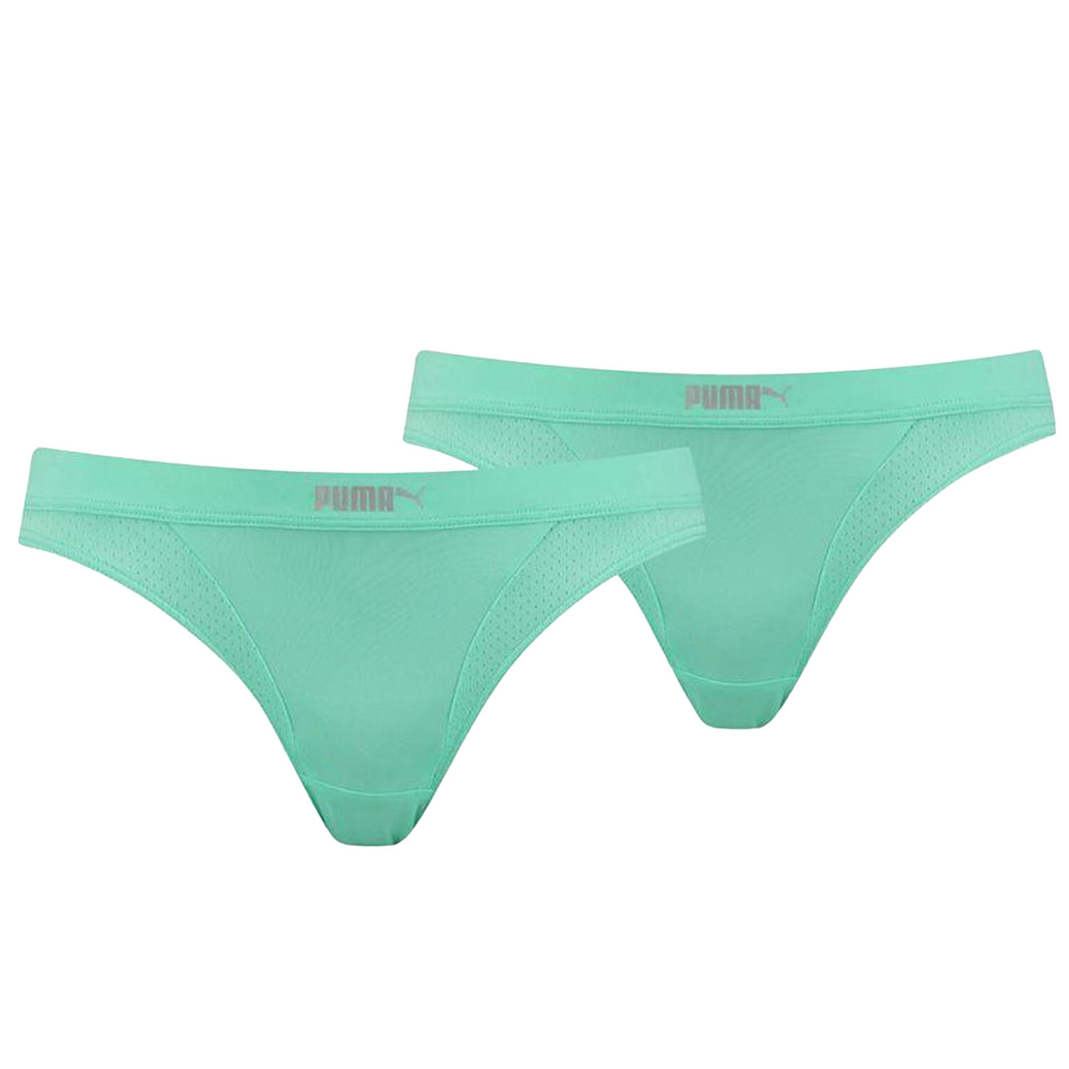 PUMA Cuecas Micro Mesh para Senhora/Senhoras (Conjunto de 2) Menta