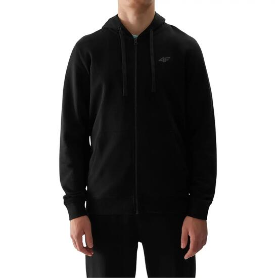 WSS24TSWSM0951 Felpa Con Cappuccio E Zip Intera Uomo 4F 4FWSS24TSWSM0951 Nero