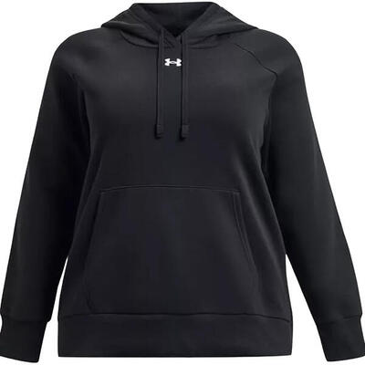 Dames rival fleece hoodie (zwart)