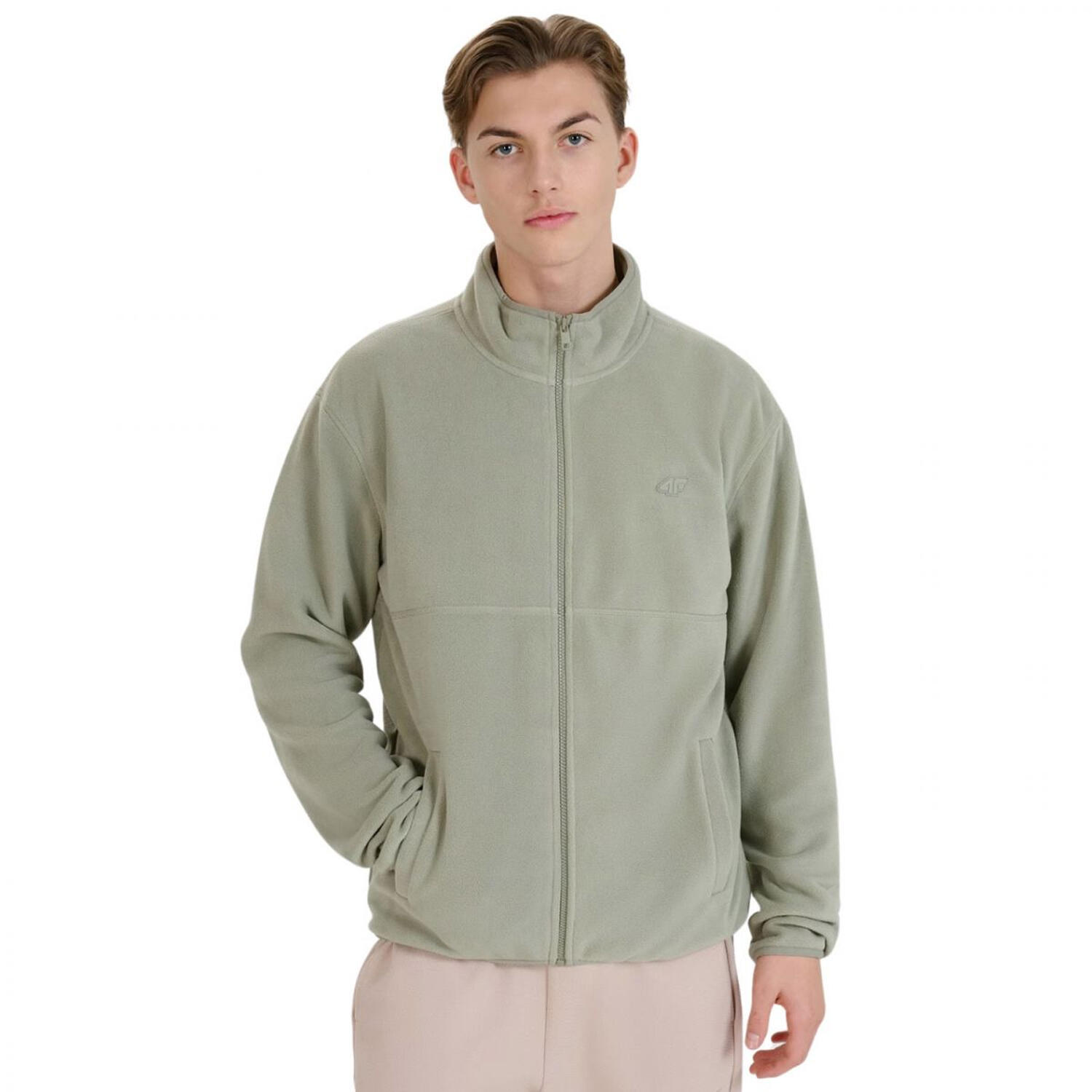 4F Casaco de lã M320 Regular para homem Verde