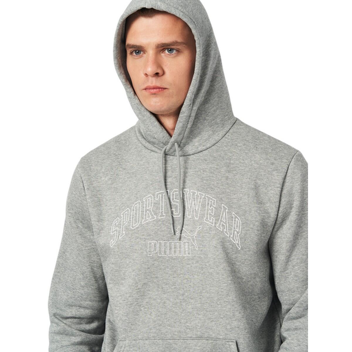 Dames Ess+ Lab Gradient Logo Hoodie (Grijs Zilver) 4/4