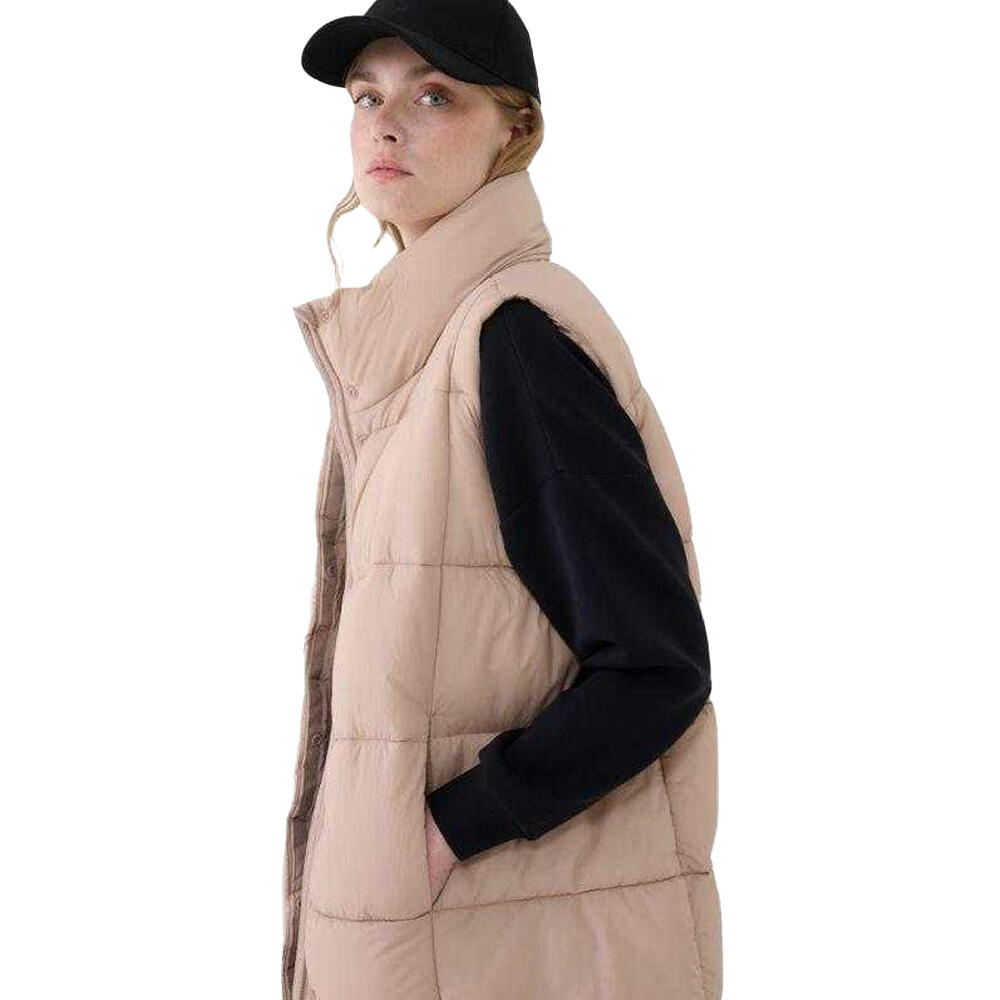 Veste Sans Manches F209 Femme (Beige) 4/4