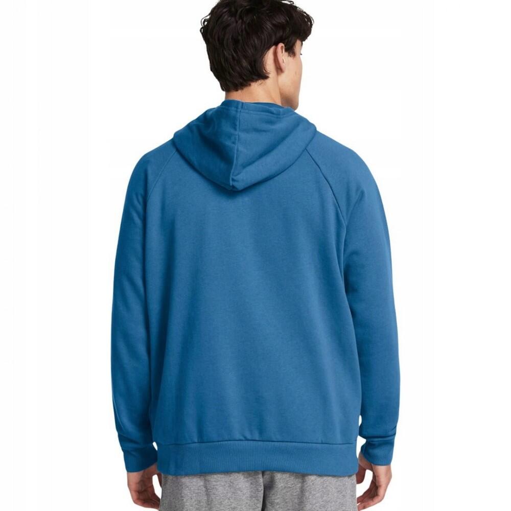 Heren Rival Logo Fleece Hoodie (Donkerblauw) 6/6