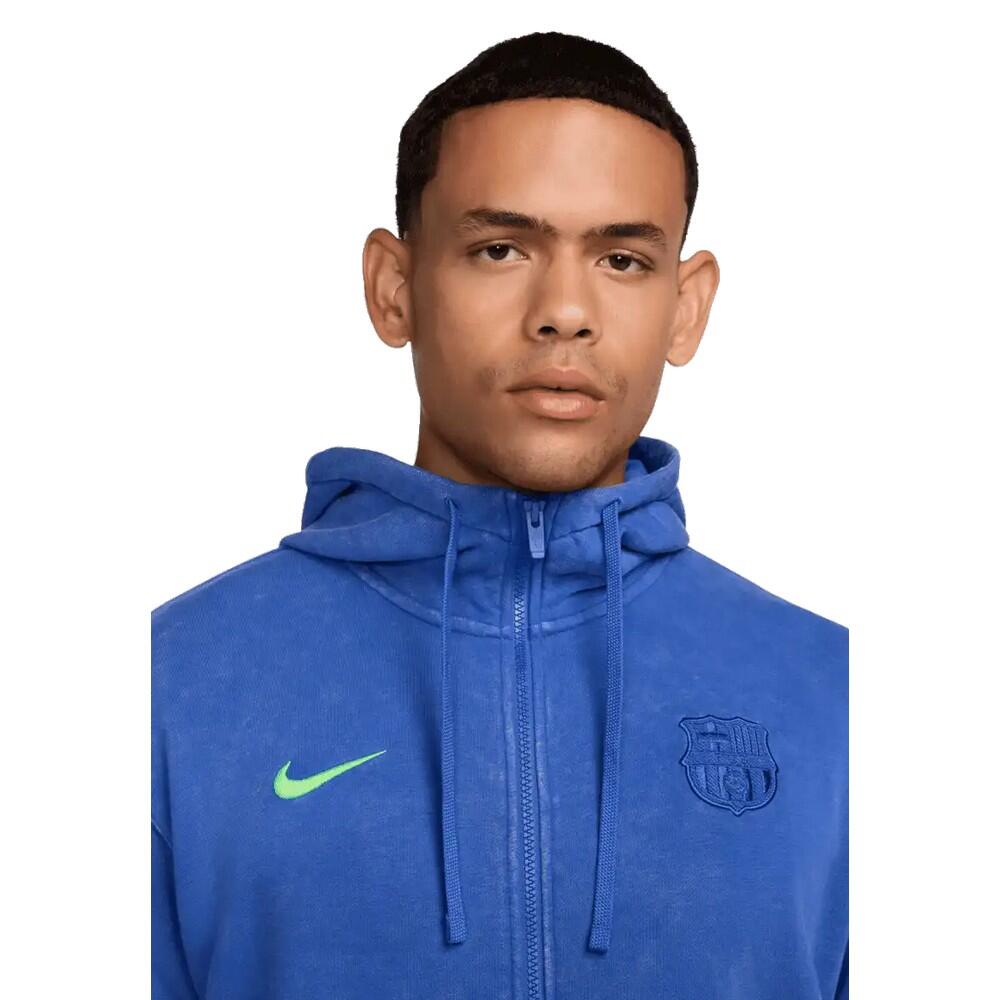 Veste À Capuche Style FC Barcelone THIRD Homme (Bleu) 4/4