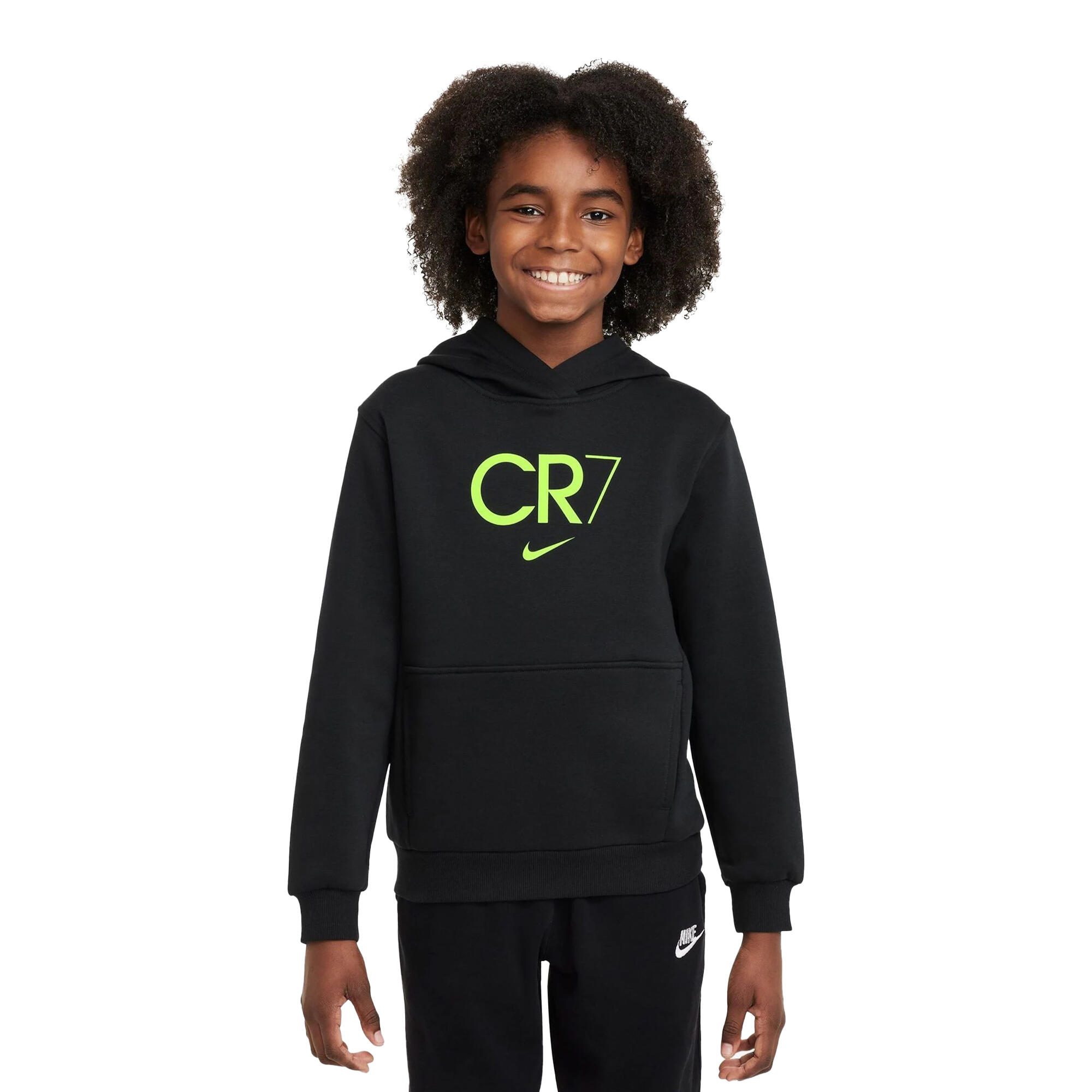 Kinderen/Kinderen CR7 Club Fleece Hoodie (Grijs/zilver) 3/4