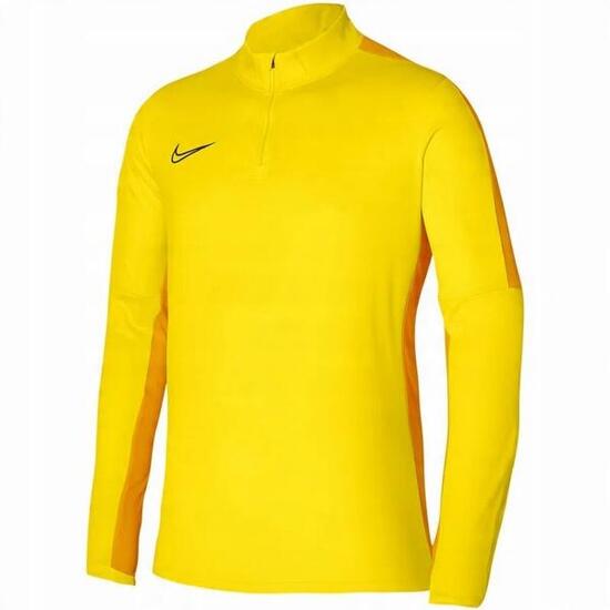 Heren Academy 23 Sweatshirt met Quarter Zip (Geel)