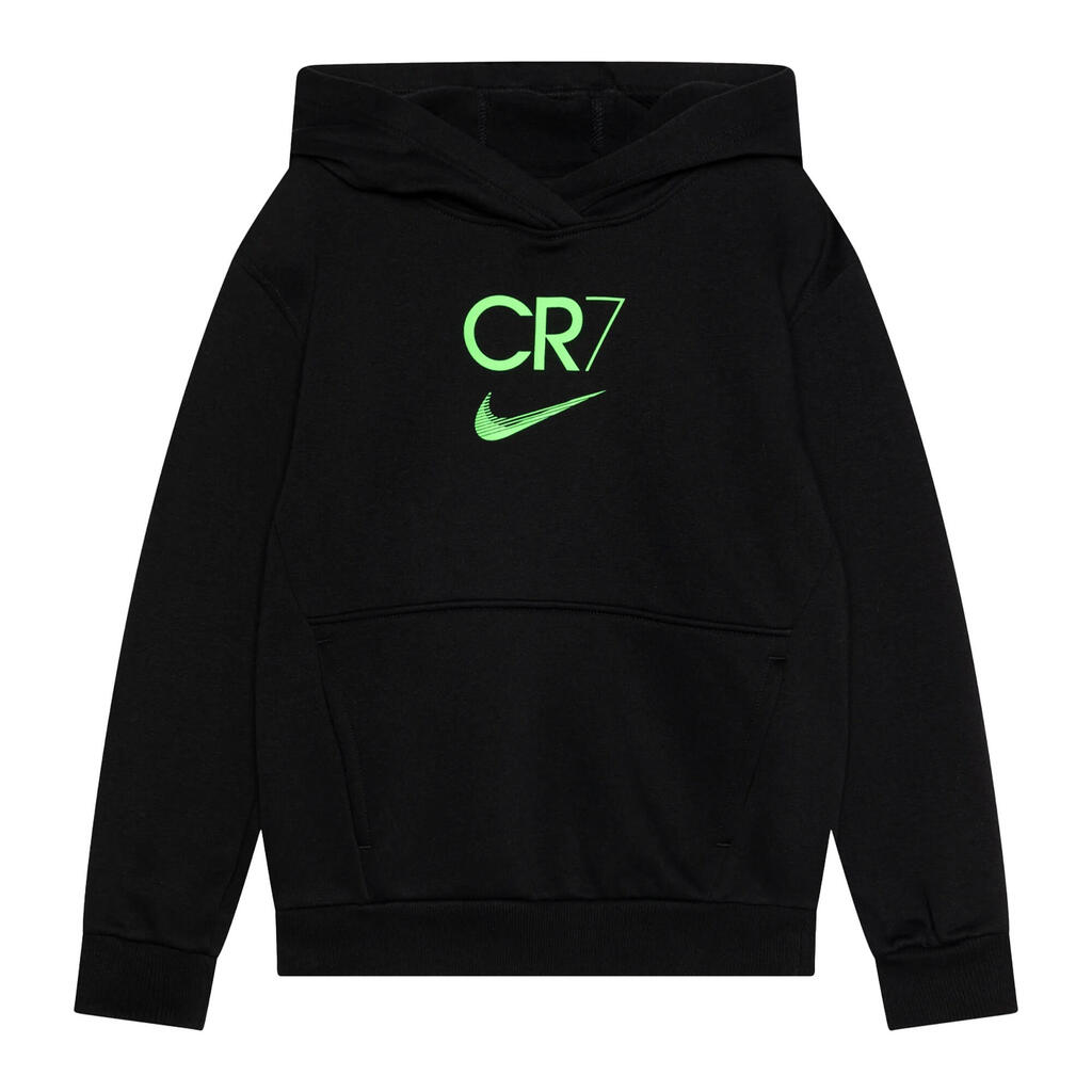 Childrens/Kids CR7 Club Fleece Hoodie (Grey/Silver)
