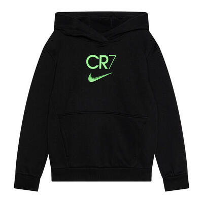 Kinderen/kinderen cr7 club fleece hoodie (grijs/zilver)