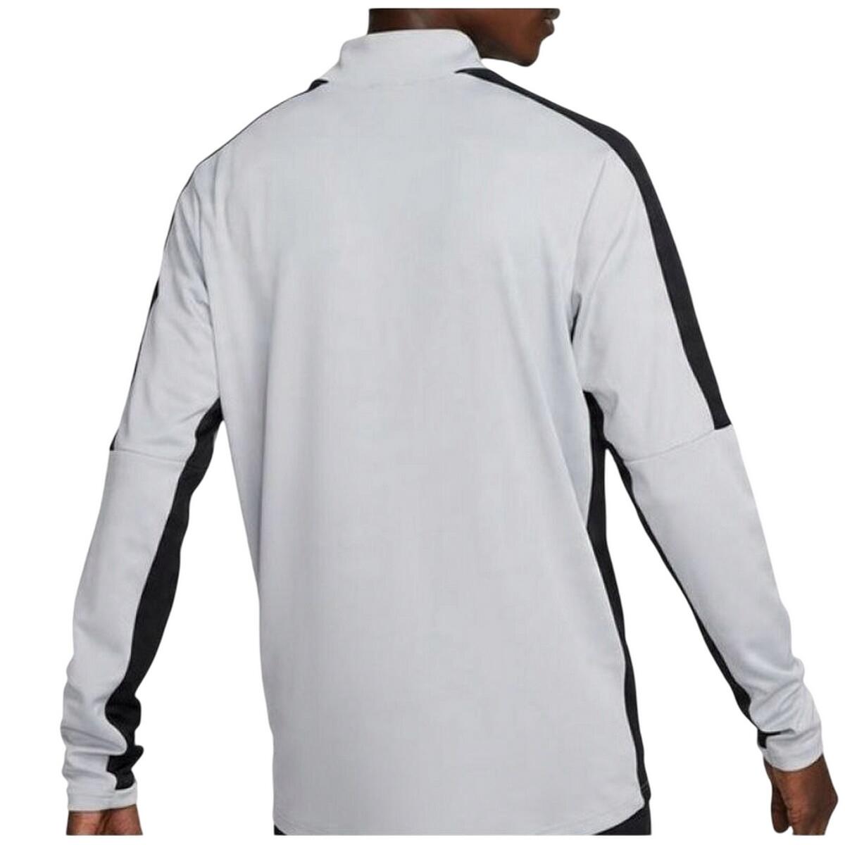 Felpa Cerniera Ad Un Quarto Uomo Nike Academy 23 Grigio Nero 2/4