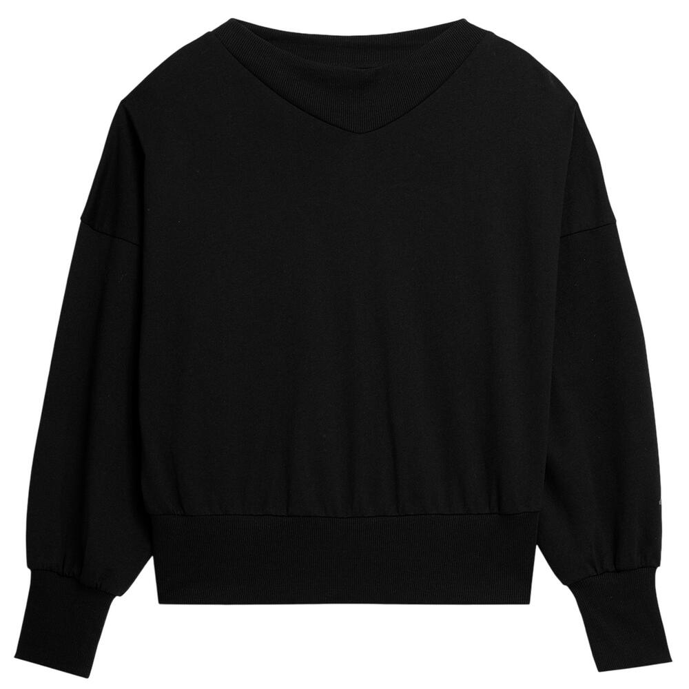 Felpa Logo Donna 4F Nero 2/3