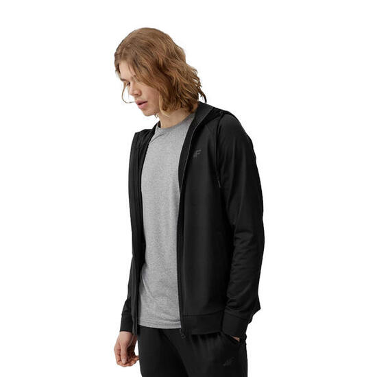 SS23TFSWM112 Felpa Con Cappuccio E Zip Intera Uomo 4F 4FSS23TFSWM112 Nero