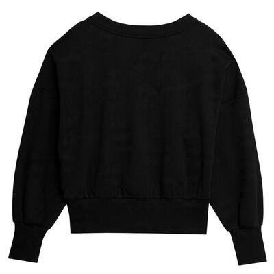 Dames logo sweatshirt (zwart)