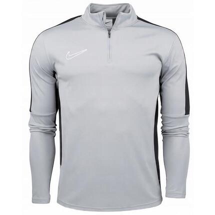 Heren Academy 23 Sweatshirt met Quarter Zip (Grijs/Zwart)