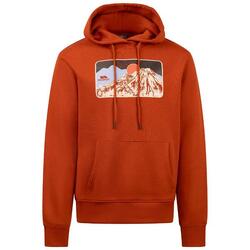 Sweat À Capuche Style Montagne NORTON Homme (Orange Brûlé)