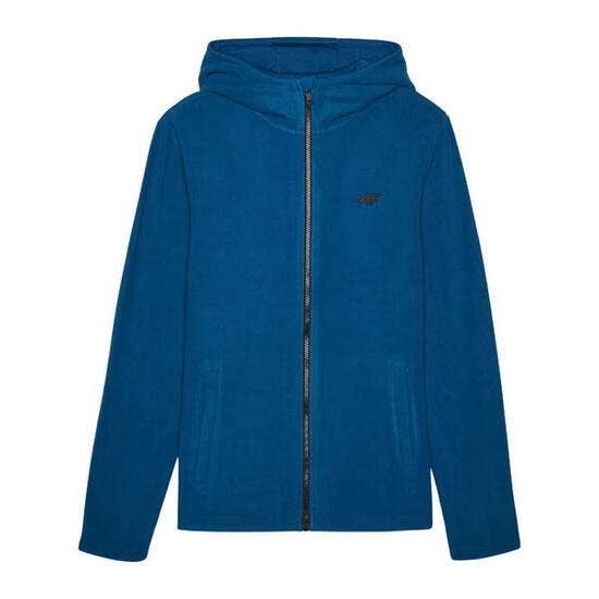 Felpa Con Cappuccio E Zip Intera Uomo 4F M290 Nero