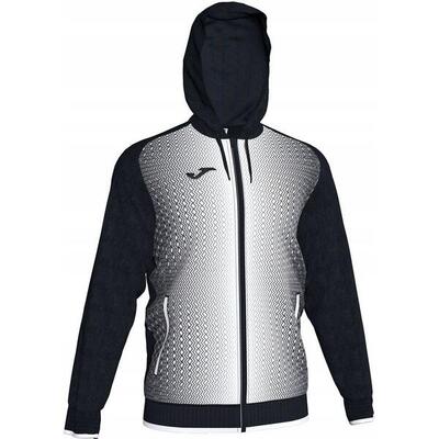 Heren supernova full zip hoodie (wit, zwart)