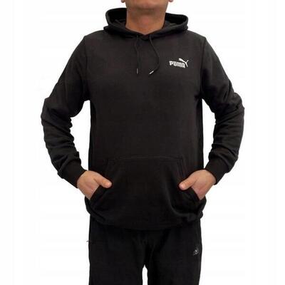 Heren essentials logo hoodie (zwart)