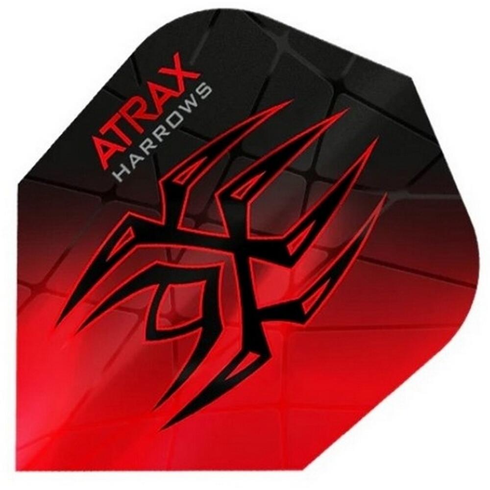 Atrax Dart Flights (Conjunto de 3) (Vermelho / Preto) 2/2