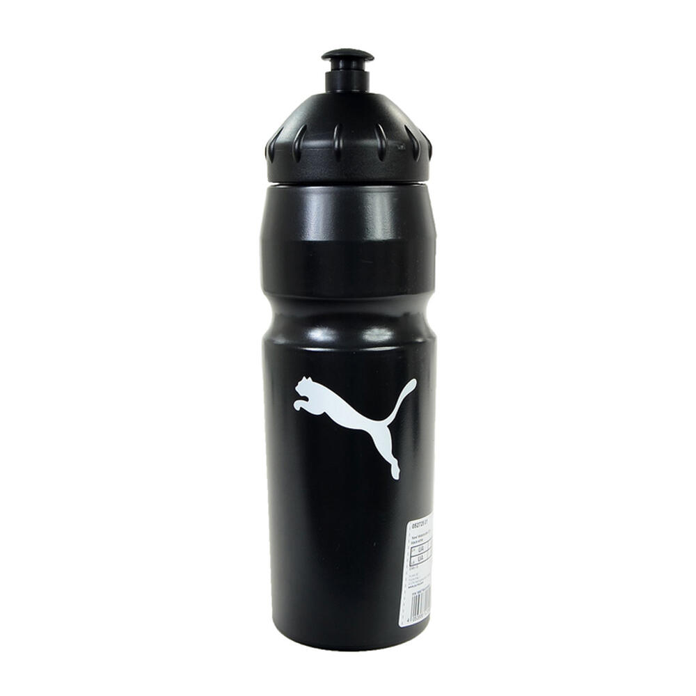 PUMA Plastic 0.75L waterfles met logo (Zwart)