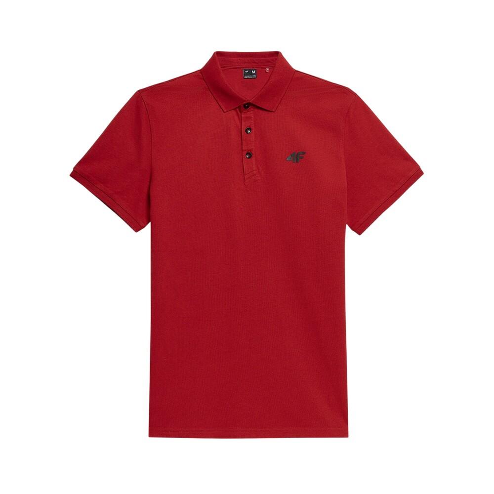 4F Camisa pólo H4L22 TSM355 para homem Vermelho