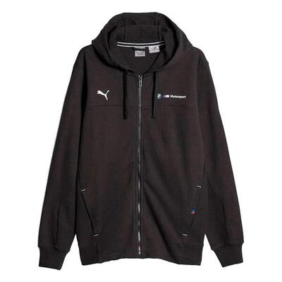 Heren motorsport bmw full zip hoodie (zwart)