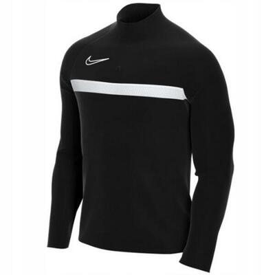 Heren academy 21 drifit quarter zip boortop (zwart)