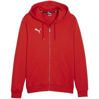 Heren team goal casual full zip hoodie (groen)