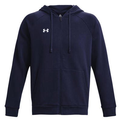 Heren sportstyle rival fleece full zip hoodie (zwart)