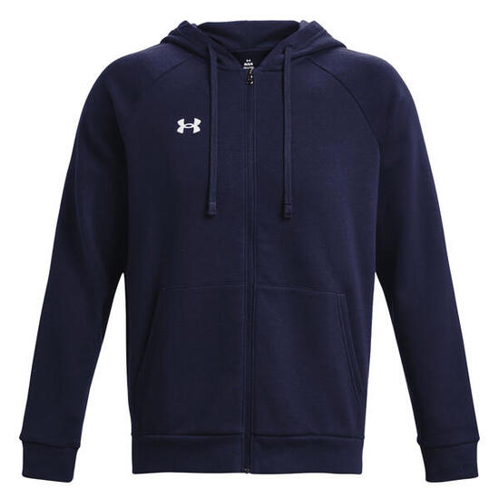Felpa Con Cappuccio E Zip Intera Uomo Under Armour Sportstyle Rival Verde