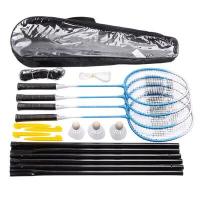 Motion 4 badmintonset (blauw/wit/zwart)