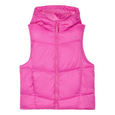 Meisjes f129 gewatteerd mouwloos gilet (roze)