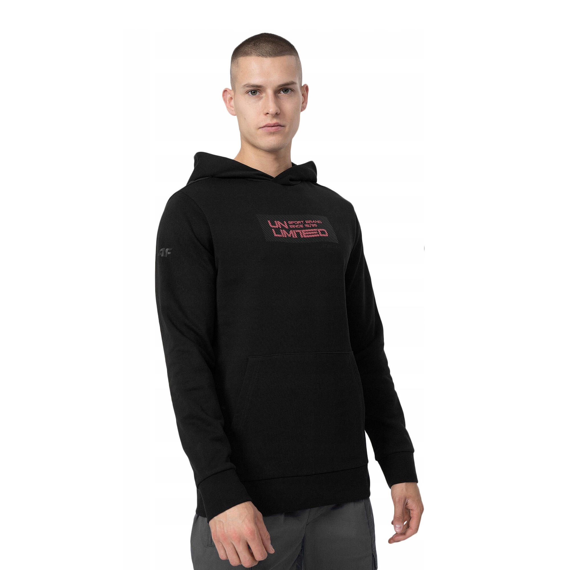 Hoodie Logótipo Homem (Preto) 3/4