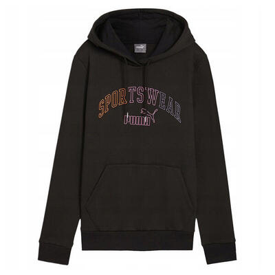 Dames ess+ lab logo fleece hoodie (rood)