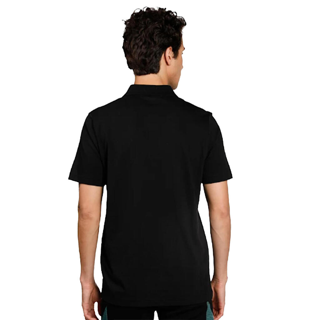 Mens F1 Essentials Mercedes Polo Shirt (Black)