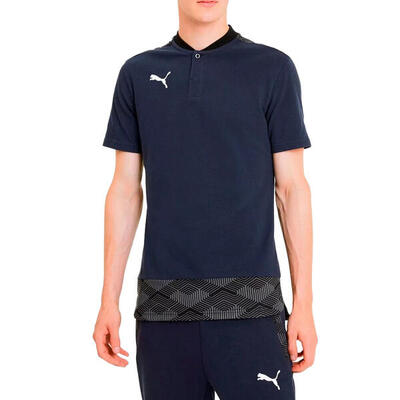 T-shirt puma teamfinal 21 casuals polo, blauw, mannen