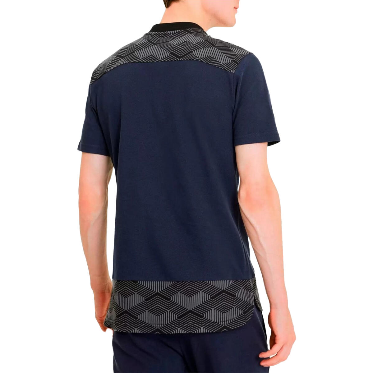 Heren Logo Sport Poloshirt (Marineblauw) 4/5