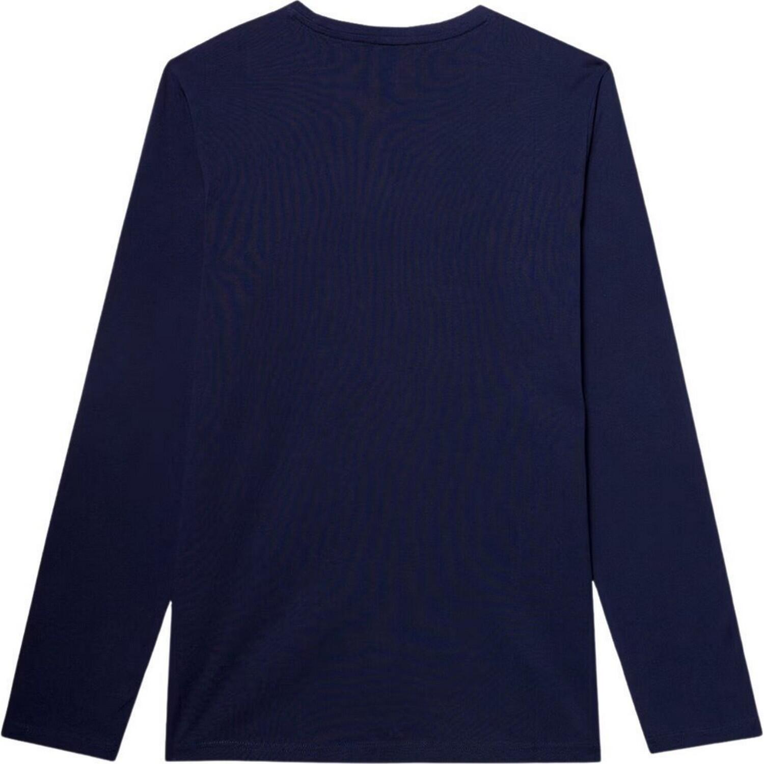 T-Shirt de manga comprida para homem WMM00TLONM375 (Azul Marinho) 3/5