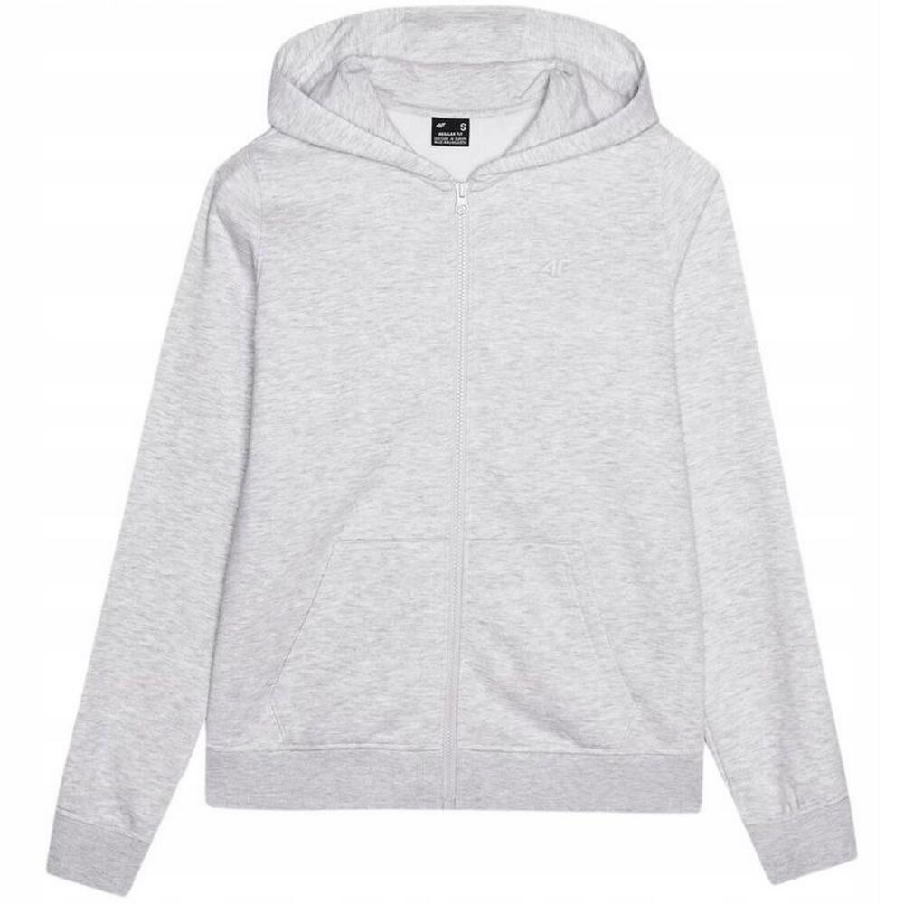 Veste À Capuche WMM00TSWSF1467 Femme (Gris Clair Chiné) 2/4