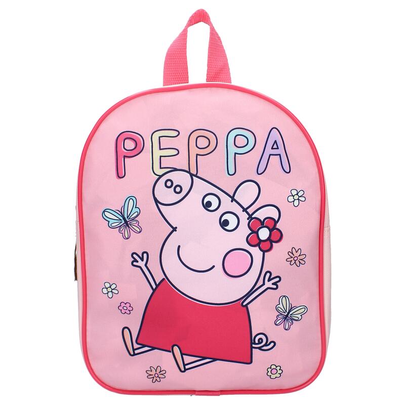 Rucsac Peppa Pig, 29 x 22 x 9 cm, cu un compartiment, bretele ergonomice, intari
