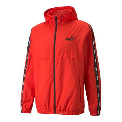 Heren ess+ tape windjack (rood)