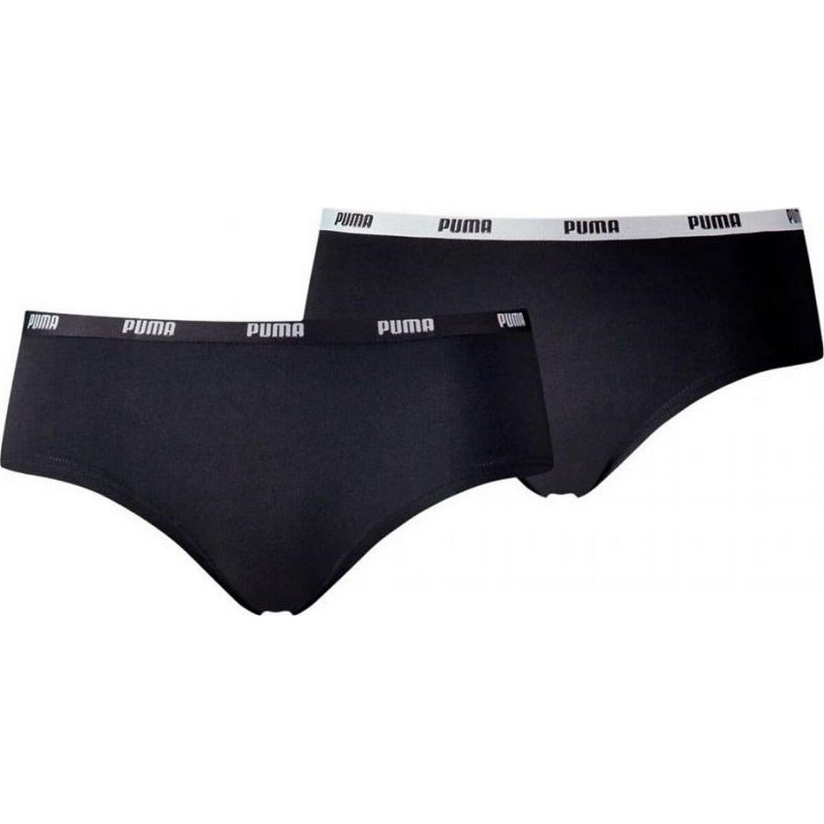 PUMA Cuecas Hipster Mulher/Senhora (Conjunto de 2) Preto