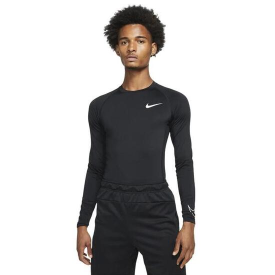 Maglietta Compressione Uomo Nike Nero