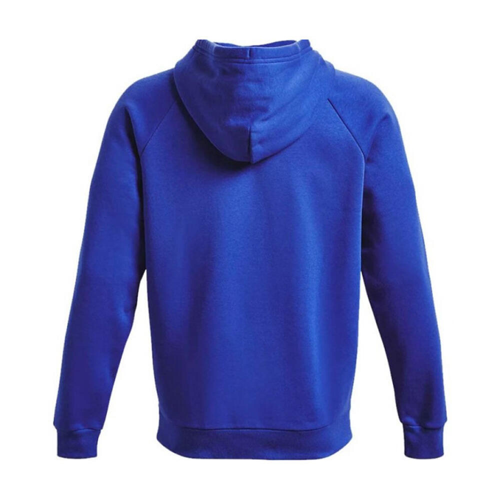 Felpa Con Cappuccio Uomo Under Armour Rival Blu 2/7