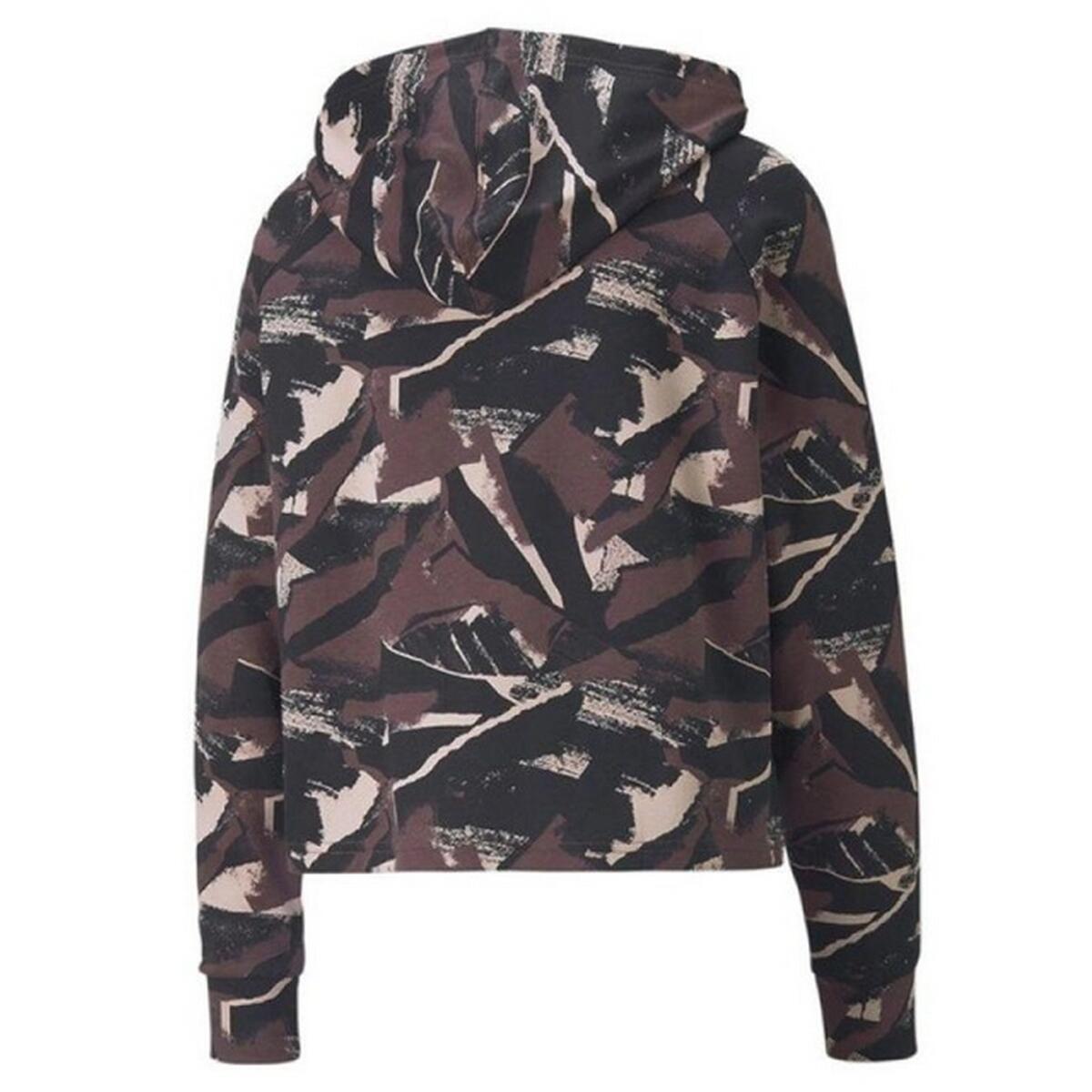 Felpa Con Cappuccio Sportiva Stampa Su Intera Superficie Donna Puma Modern 3/7