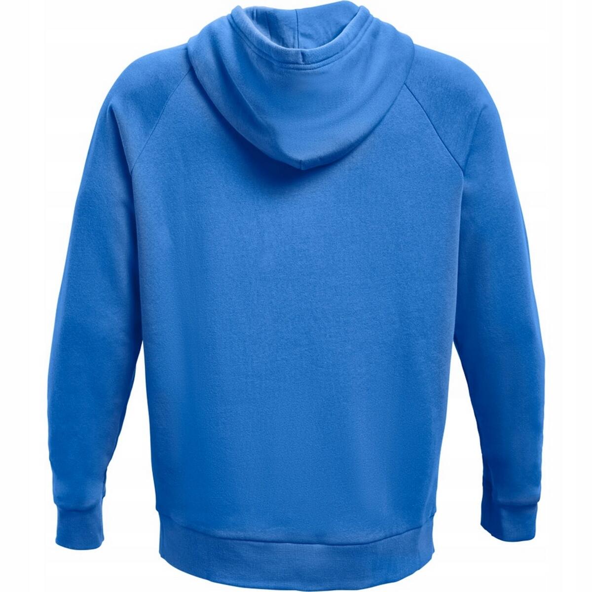 Heren Rival Groot Logo Fleece Training Hoodie (Blauw) 3/6
